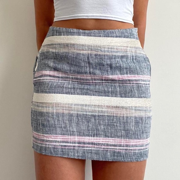 Striped Mini Skirt - Picture 1 of 4